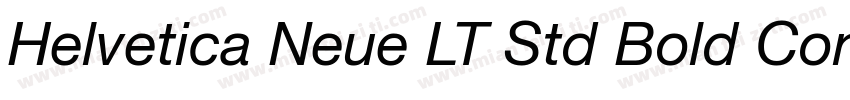 Helvetica Neue LT Std Bold Condense字体转换